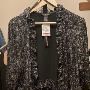 Black and Silver Shrug for a night out